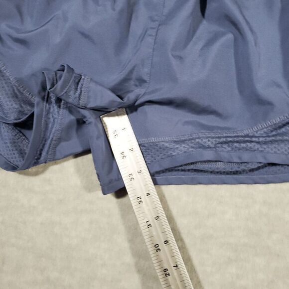 adidas Shorts Womens Large Blue Mesh Running Training Elastic Waist Drawstring - Picture 5 of 9